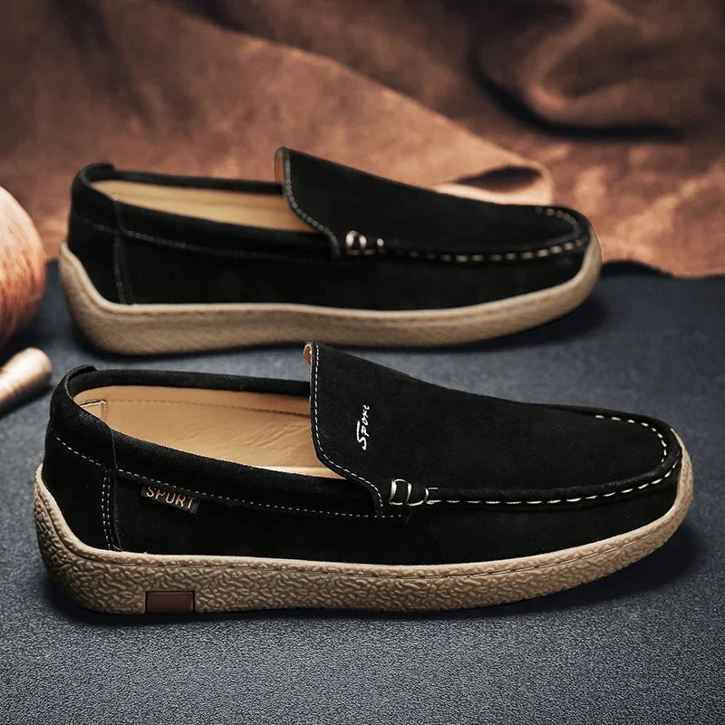 Herren-Mokassins aus edlem Leder von LuxeStride