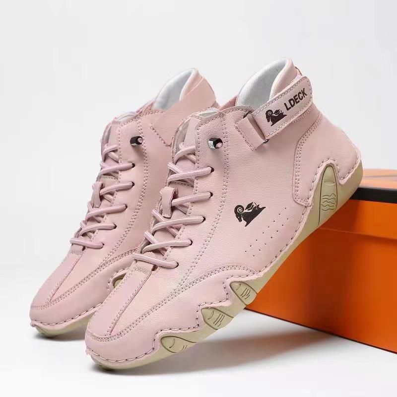 Lufo | Herren High-Top Sneaker Lederoptik Schnürer Casual