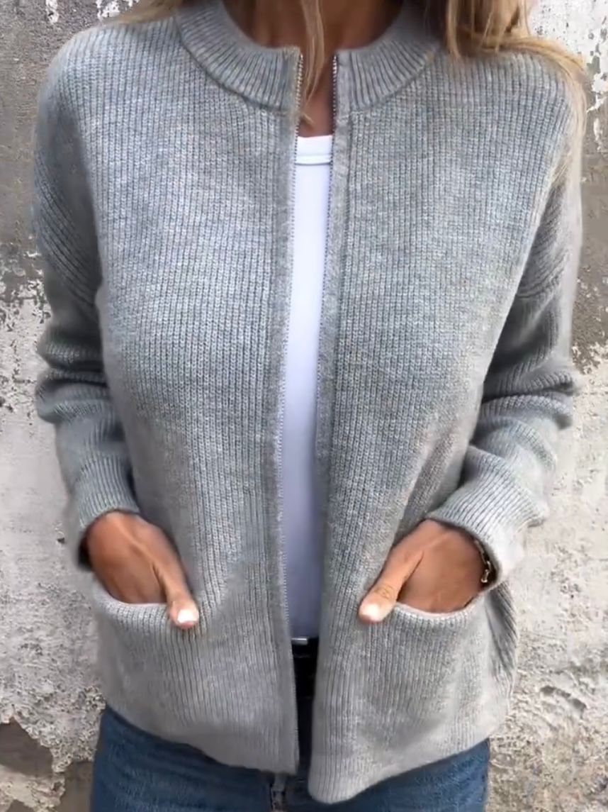 Krohn-e | Bequemes Damen Sweatshirt mit Taschen
