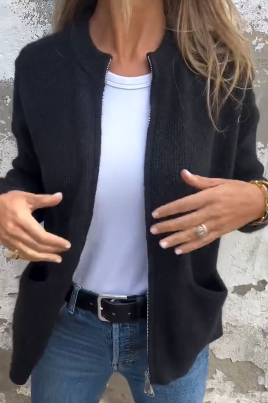 Krohn-e | Bequemes Damen Sweatshirt mit Taschen