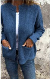 Krohn-e | Bequemes Damen Sweatshirt mit Taschen
