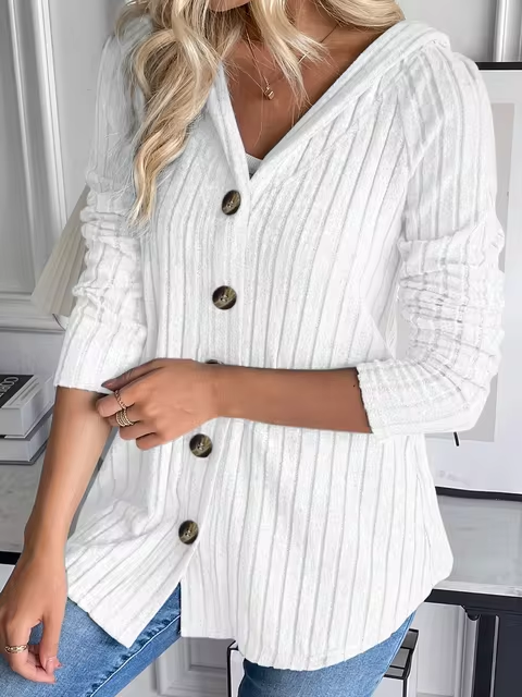 Elegantes Kapuzenpullover mit Taillierung von Fudus