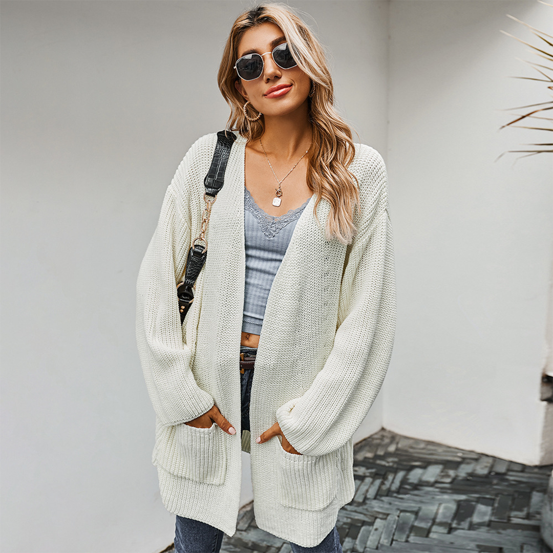 MIKAELA: Elegantes und luxuriöses Komfort-Cardigan