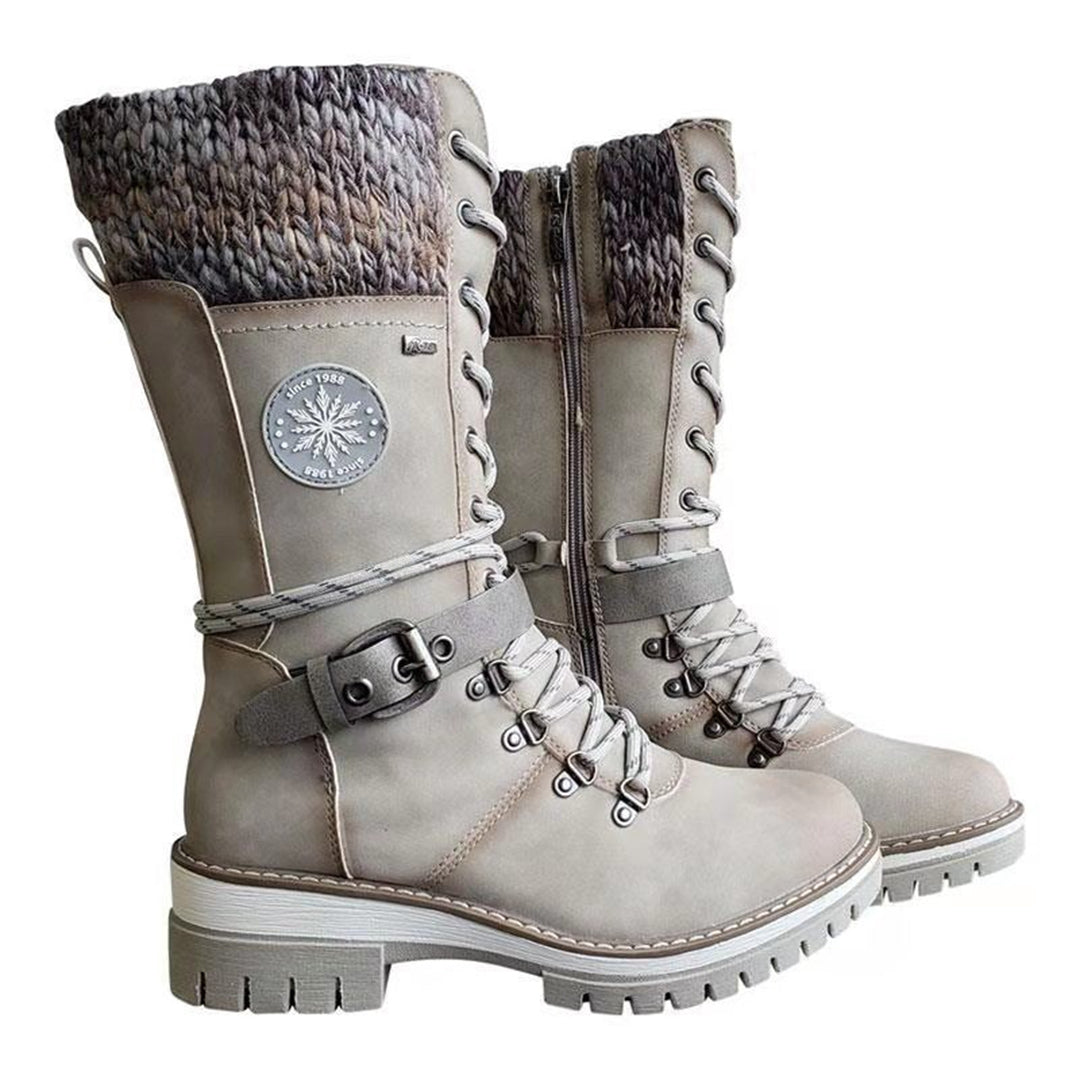 Warme, wasserdichte und rutschfeste orthopädische Winterstiefel für Damen