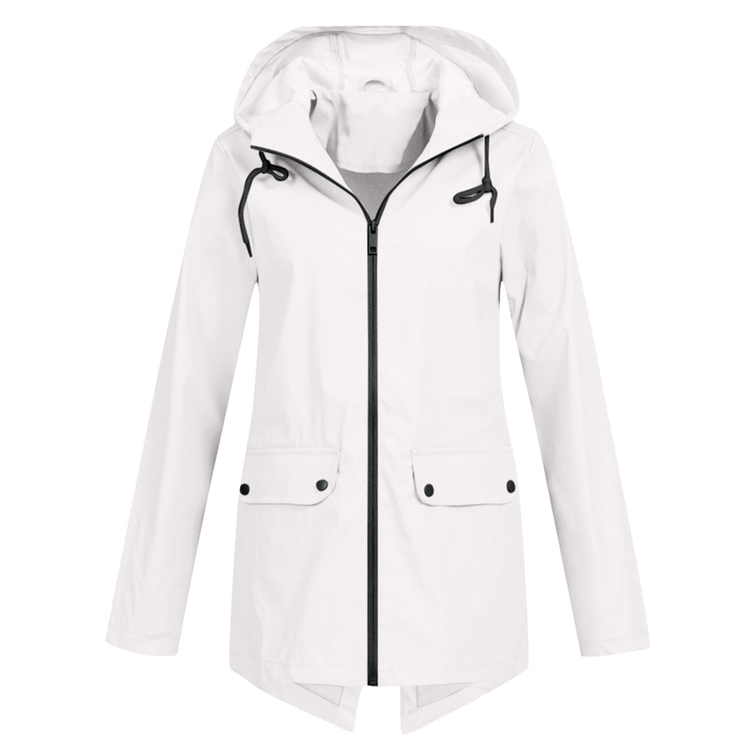 Krohn-e | Eleganter Damenmantel Aus Glattem Stoff