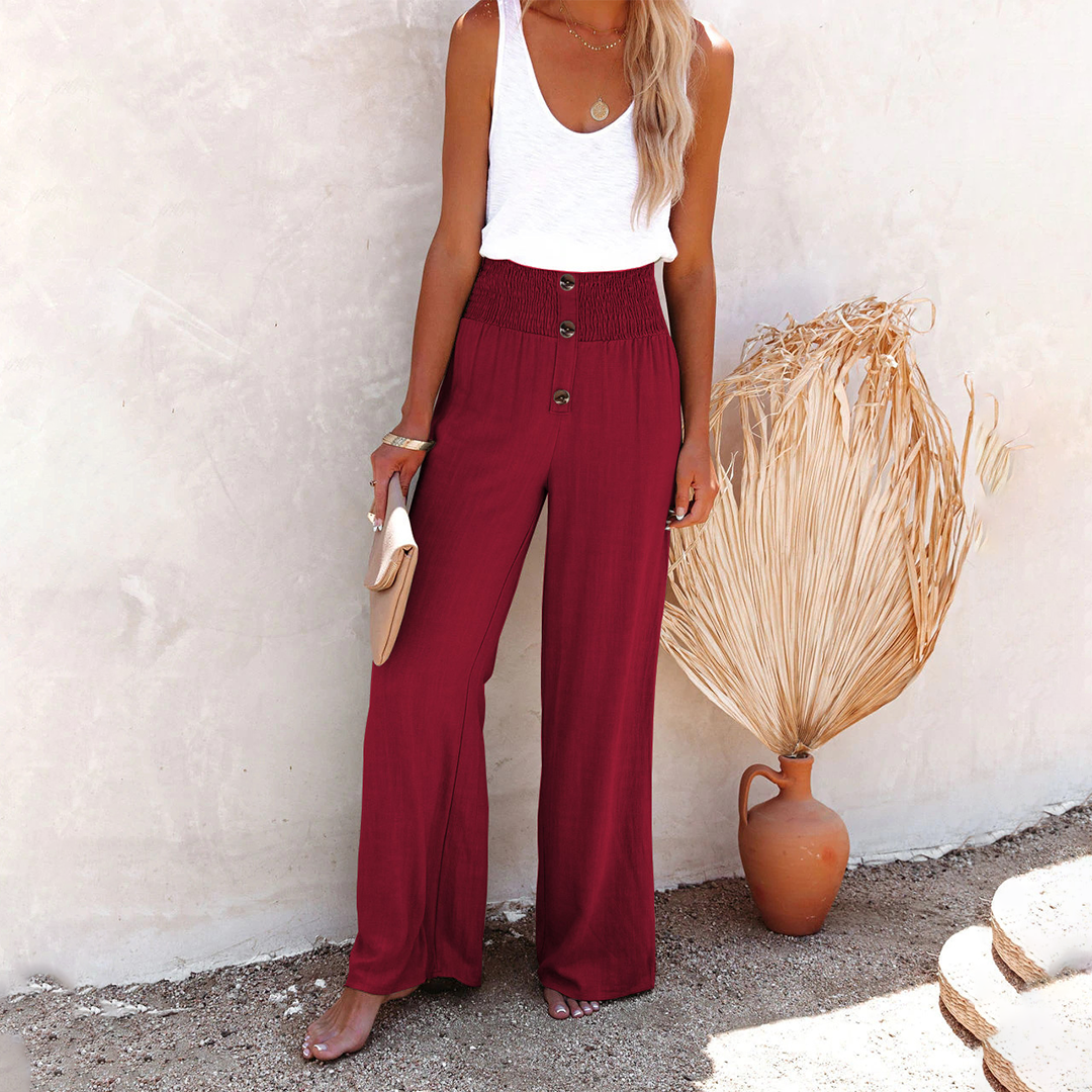 HILLA Trendy High-Waisted Comfortable Loose Trousers