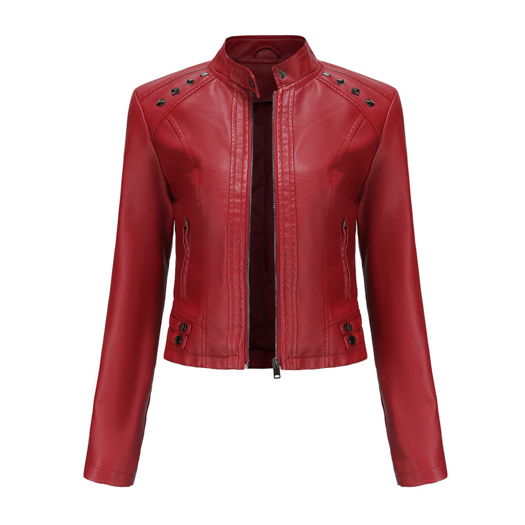 NAJLA - Zeitlose, elegante Lederjacke