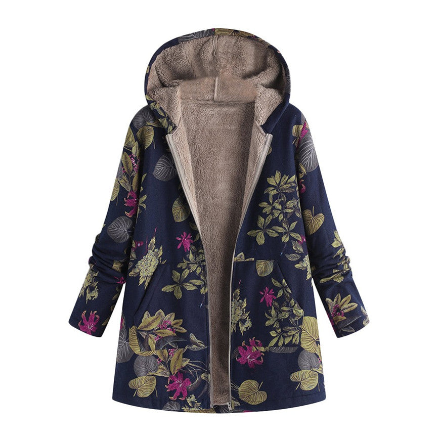 Joanna® gemusterte Jacke im Vintage-Stil