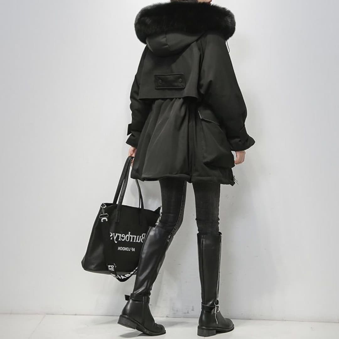 Krohn-e | Warmer Winterparka Mit Pelzkragen