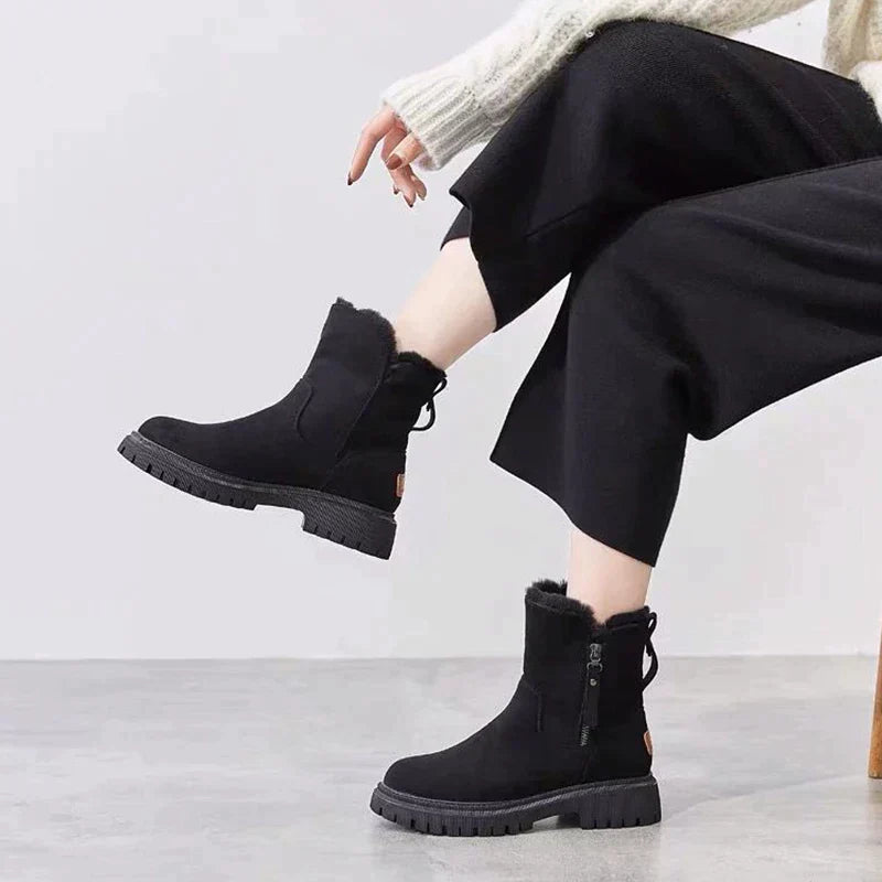 Krohn-e | Wollgefütterte Reißverschlussstiefel für Damen