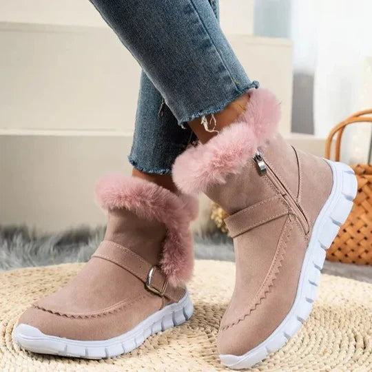 Krohn-e | Neue Lässige Kurze Plüschstiefeletten Aus Wildleder