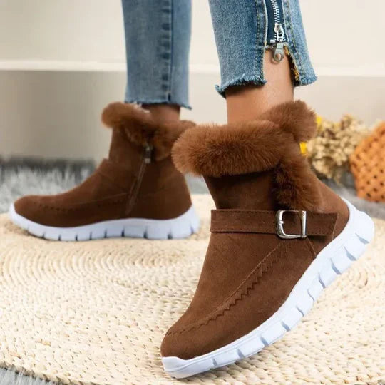Krohn-e | Neue Lässige Kurze Plüschstiefeletten Aus Wildleder
