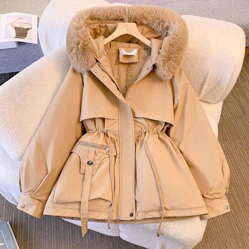 Krohn-e | Eleganter Wintermantel mit Pelzkragen