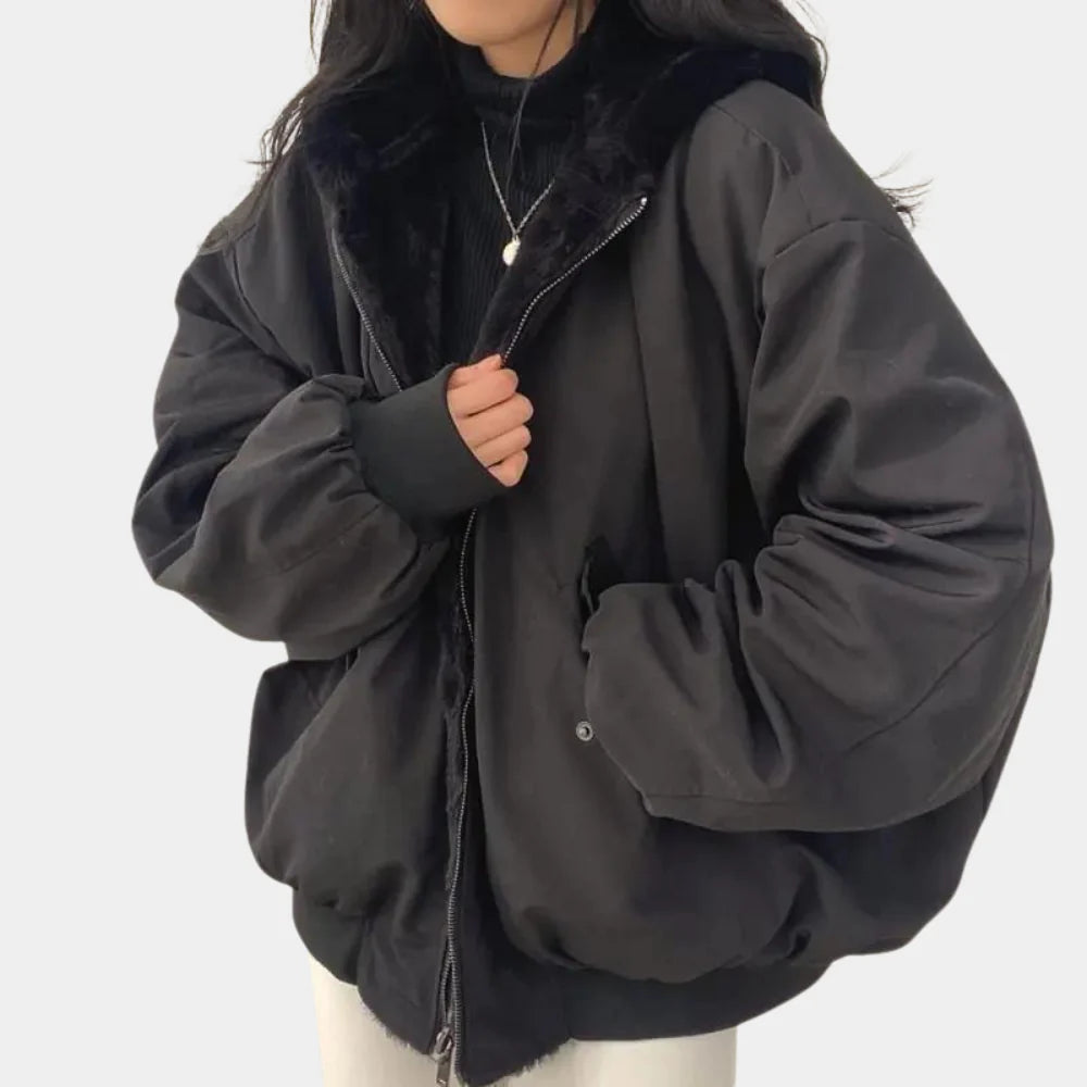 Krohn-e | In-1 Damen Wintermantel mit Kapuze Vielseitige Wärme und Stil für kaltes Wetter