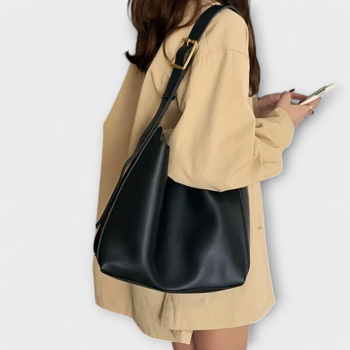 KROHN-E Damen Schultertasche Klassisch Verstellbar Geräumig