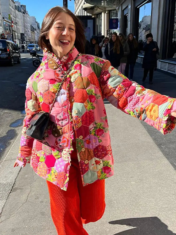 Blumenmuster-Mantel für Damen von Lillie