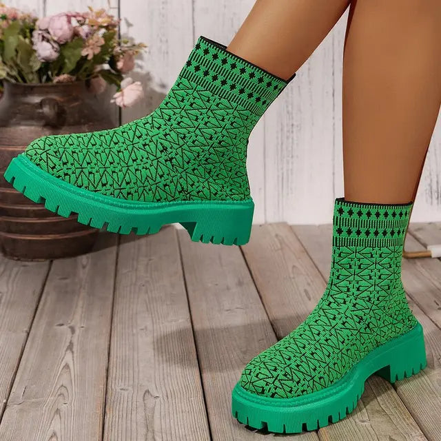 Krohn-e | Klobige Stiefeletten für Damen