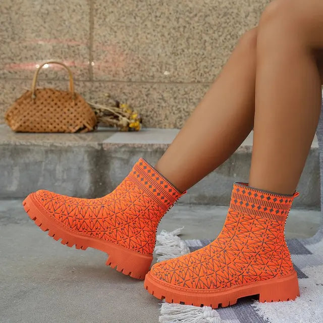 Krohn-e | Klobige Stiefeletten für Damen
