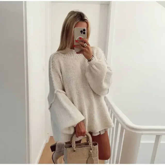 Krohn-e | Bequemer Gestrickter Schicker Pullover