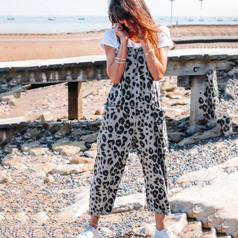 BELLA Jumpsuits mit Leopardenprint