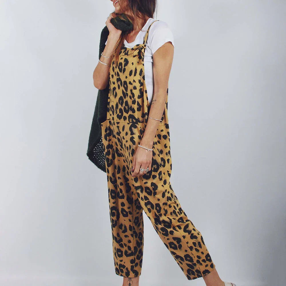 BELLA Jumpsuits mit Leopardenprint