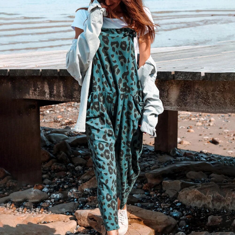 BELLA Jumpsuits mit Leopardenprint