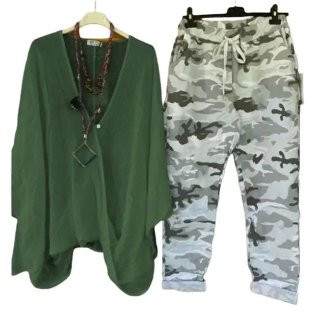 Mila: Elegante Blusen- und Hosen-Sets