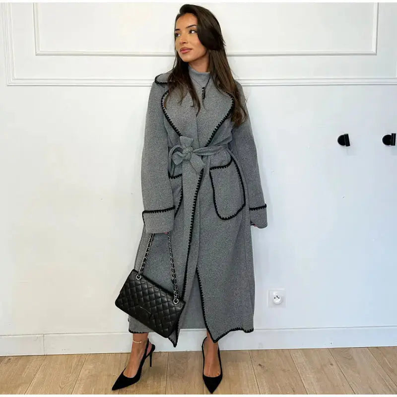 Krohn-e | Revers Taschenmantel für Damen