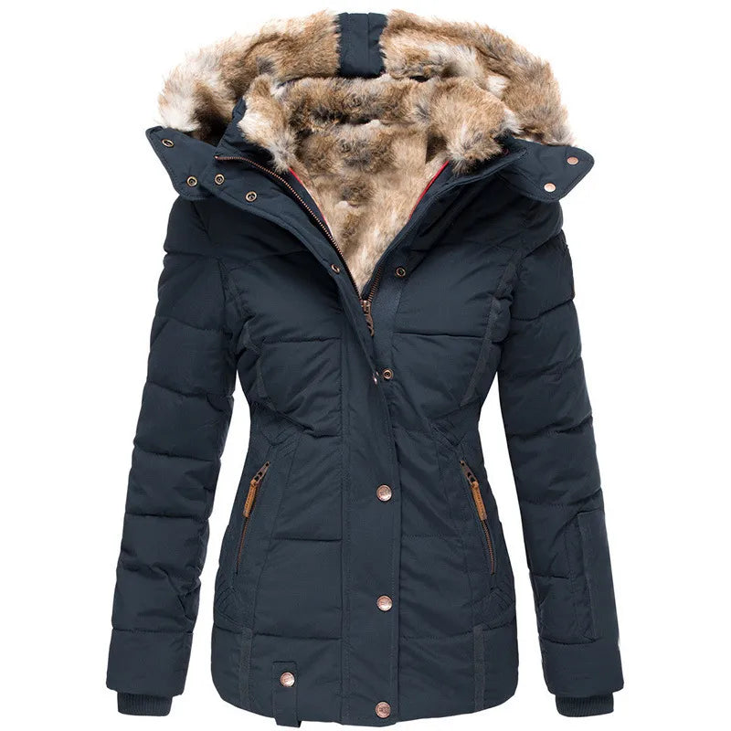 Krohn-e | Wintermantel für Frauen mit Fellkapuze