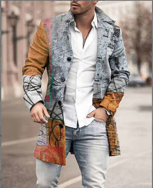 Männer Winterjacke mit Kragen