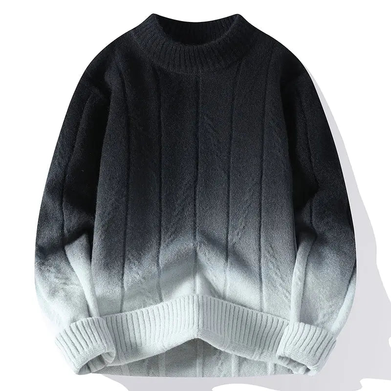 Strickpullover für Herren mit Farbverlauf