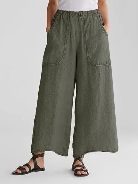 DELILAH Vintage Casual Trousers