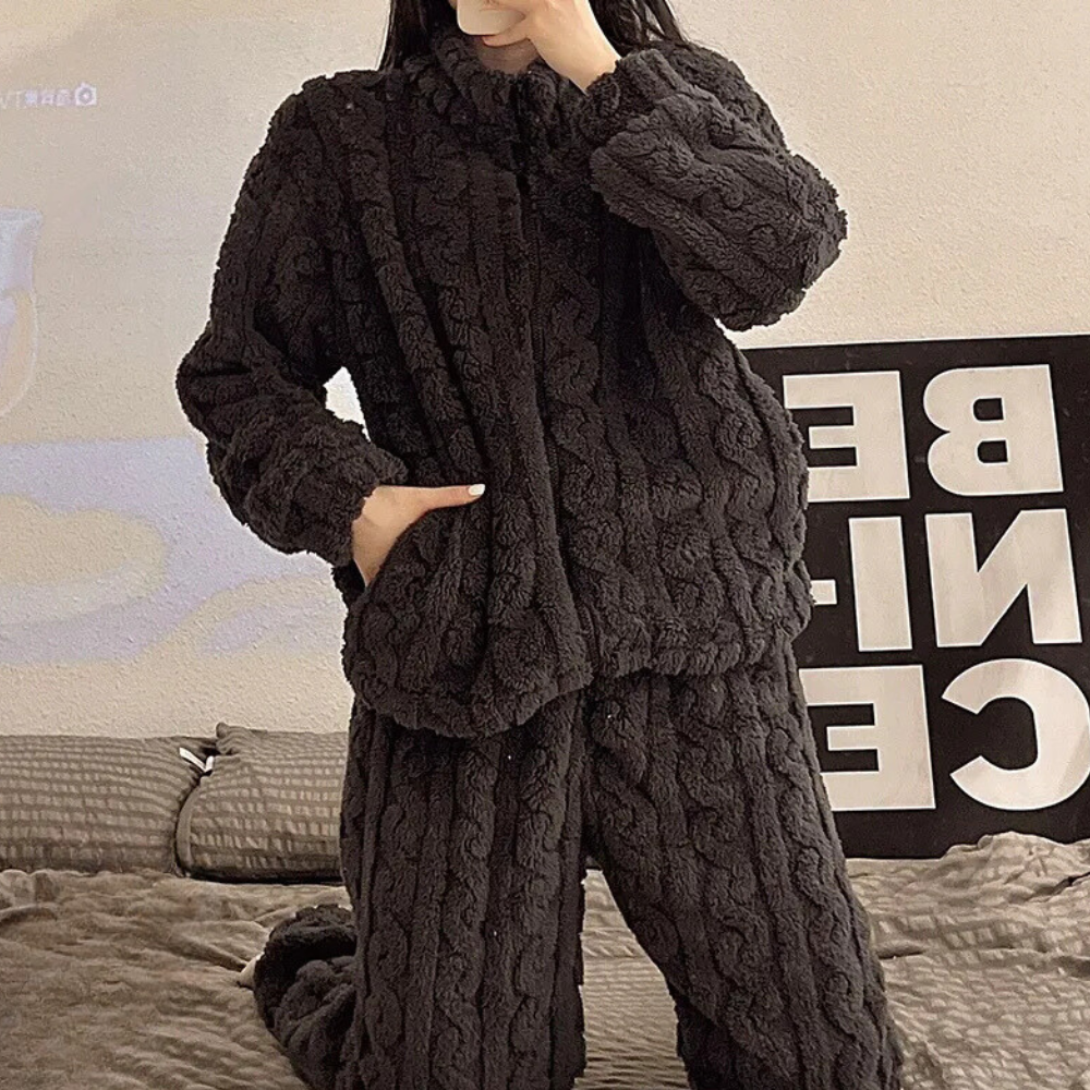 Damen Winter-Loungewear Set: weich und kuschelig
