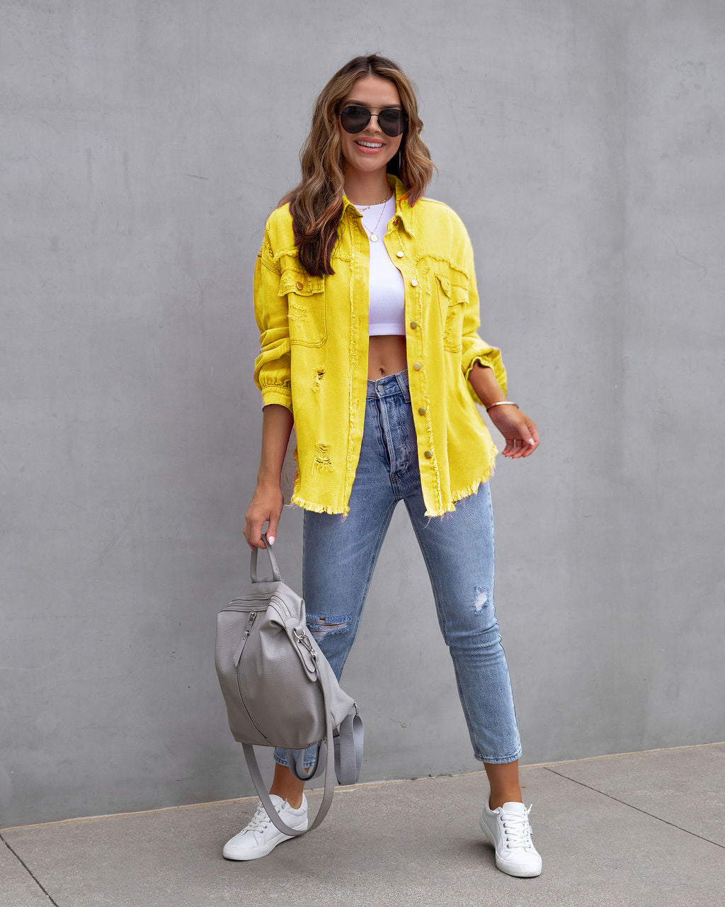 Krohn-e | Zerrissene Jeansjacke