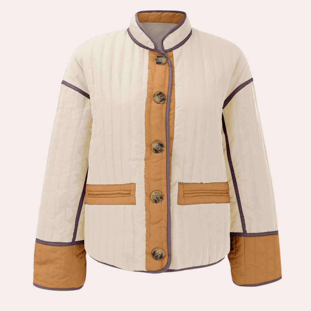 Krohn-e | Elegante Texturierte Herbstjacke für Damen