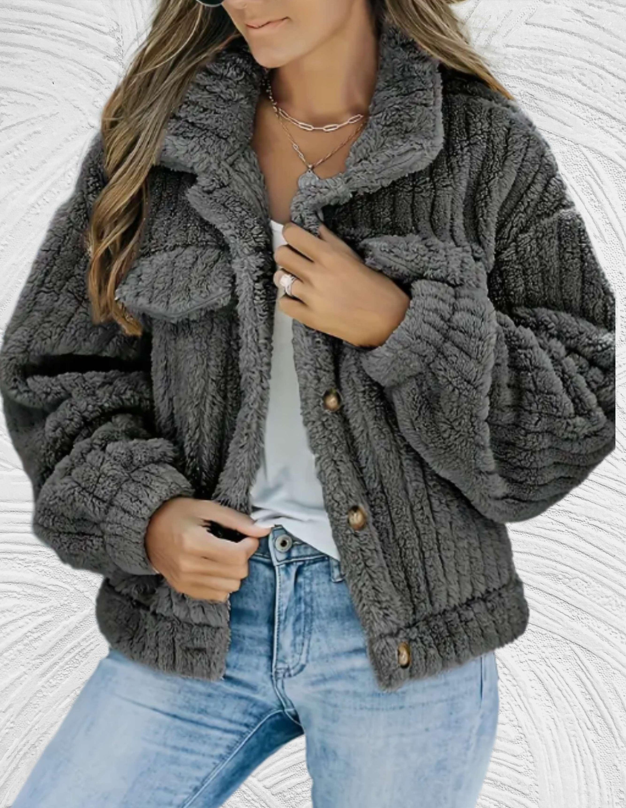 Krohn-e | Damen Wolljacke Stilvolle Winter/herbst