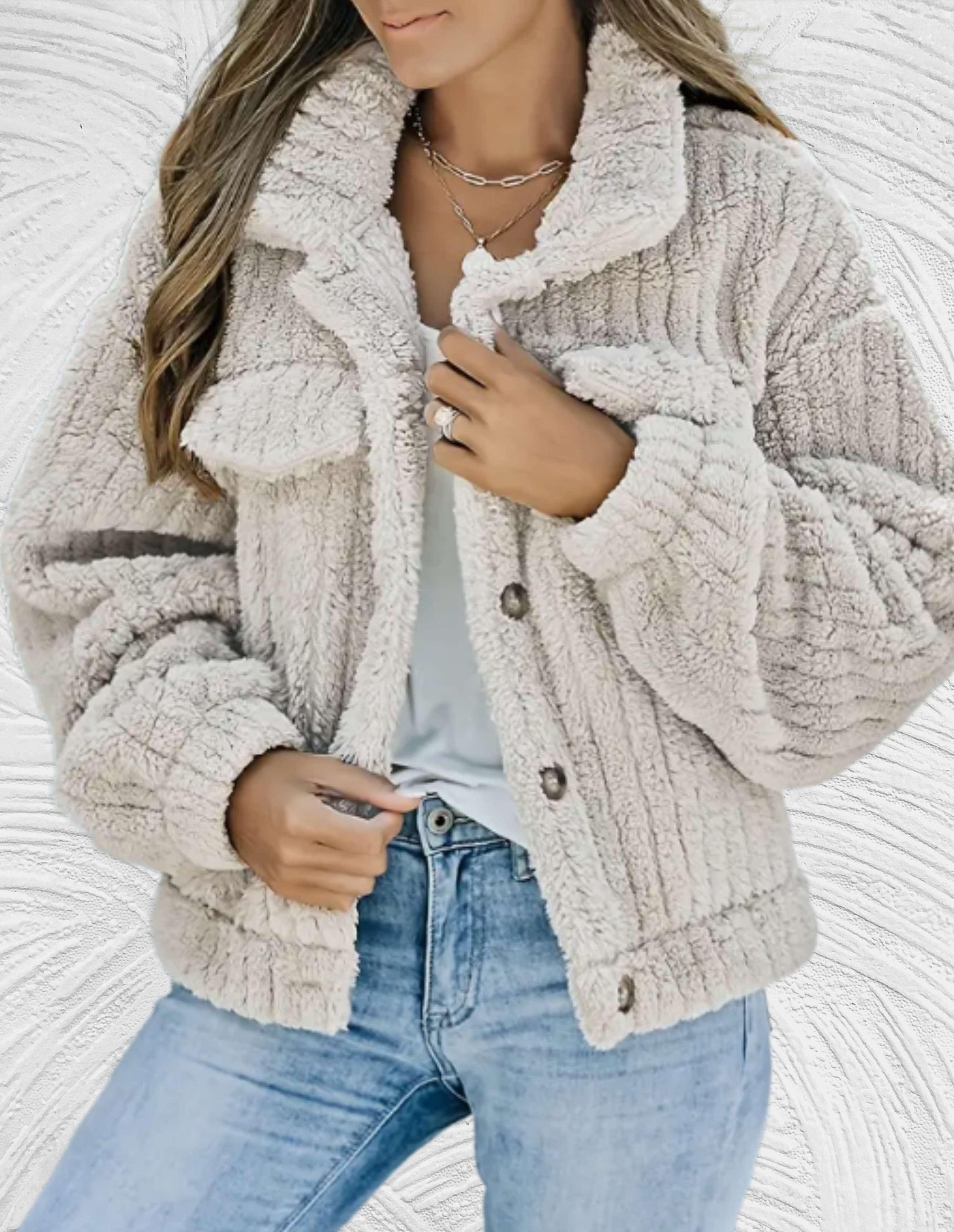 Krohn-e | Damen Wolljacke Stilvolle Winter/herbst