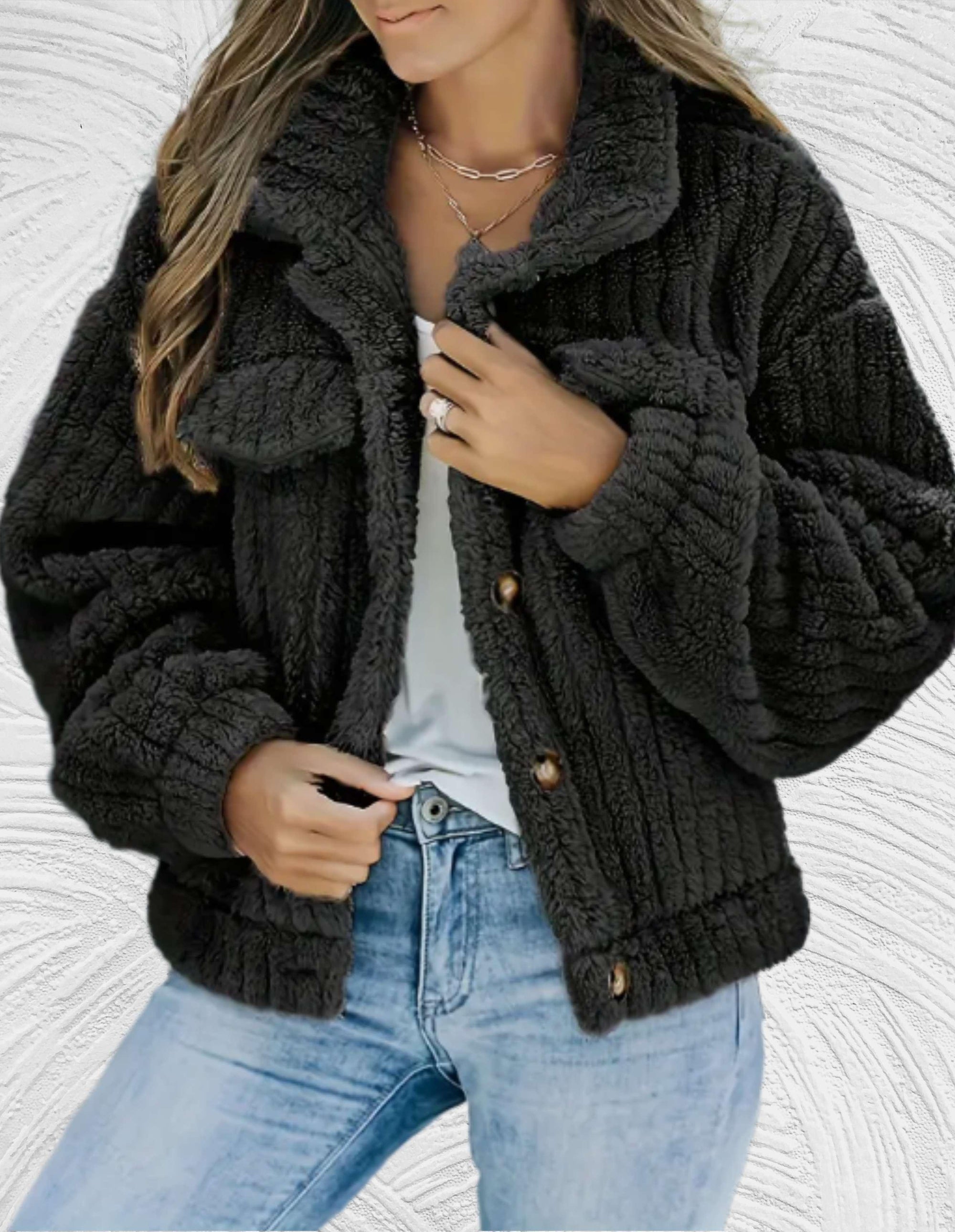 Krohn-e | Damen Wolljacke Stilvolle Winter/herbst