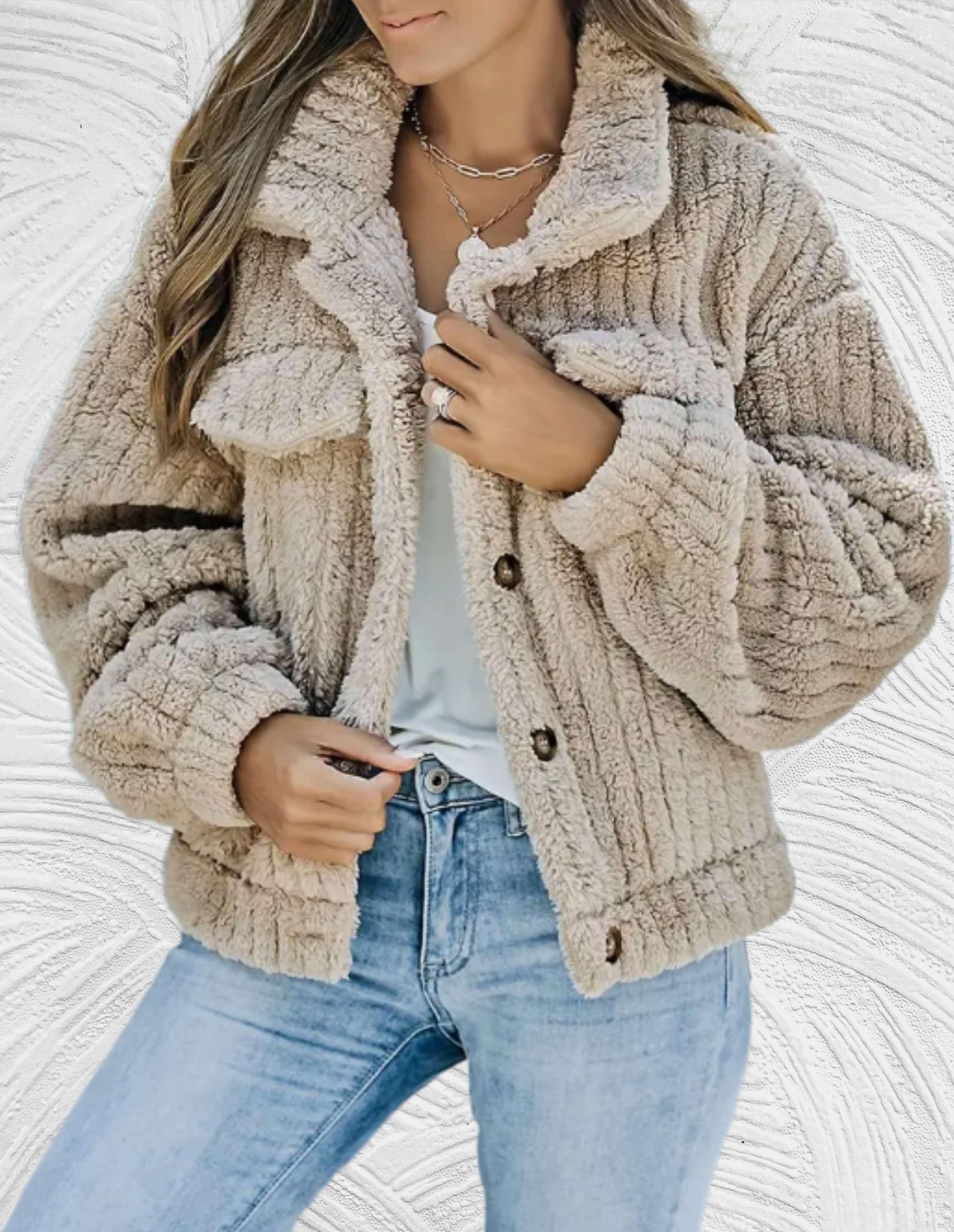 Krohn-e | Damen Wolljacke Stilvolle Winter/herbst