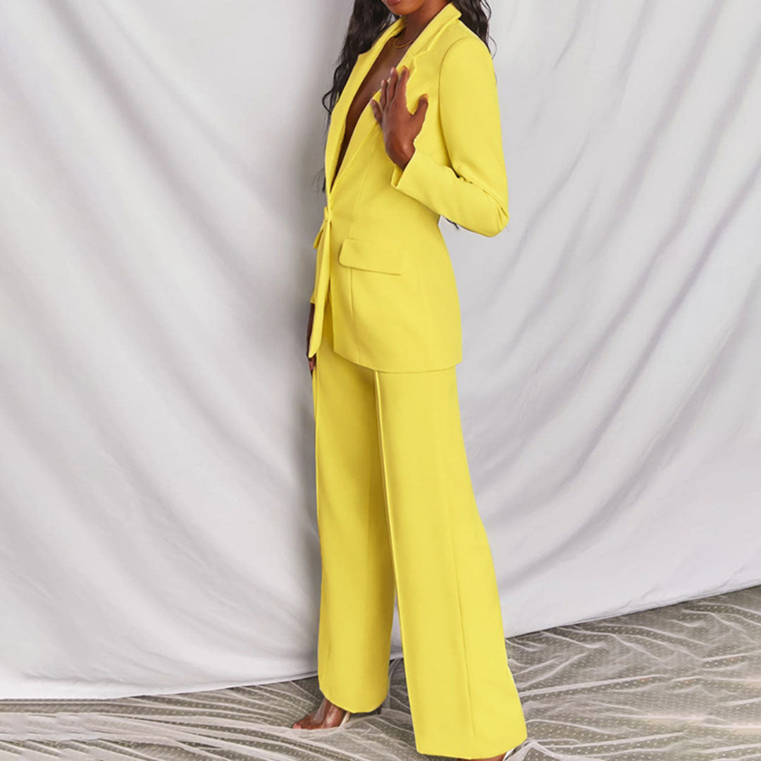 Krohn-e | Blazer und Hosen Set für Frauen