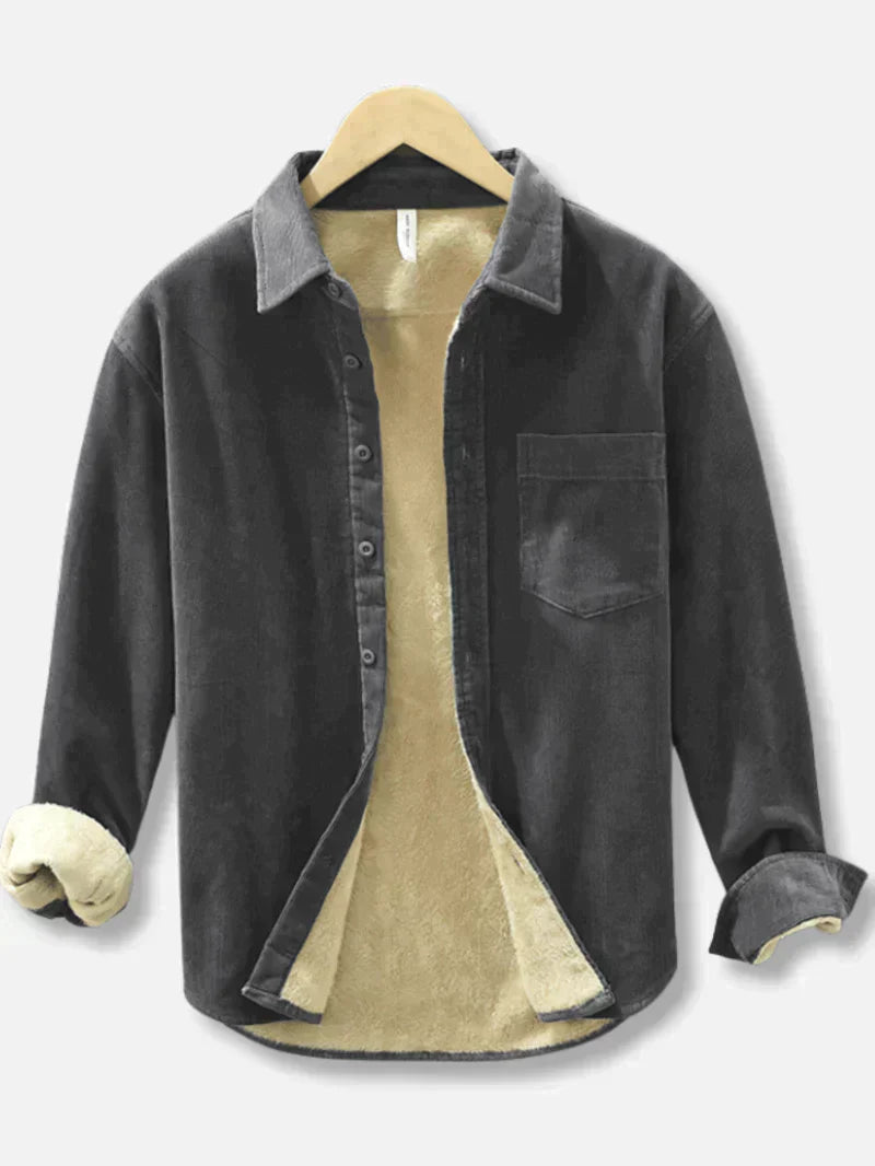 Zev Cordhemd mit Polsterung