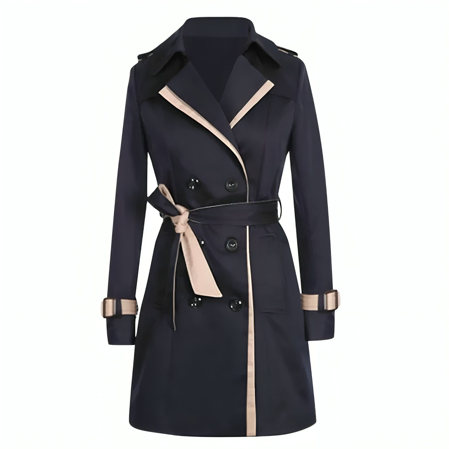 Krohn-e | Damen Trenchcoat mit Gürtel Lässig