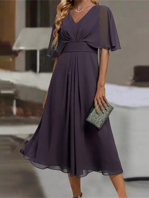 Honora: Elegantes Kurzarmkleid