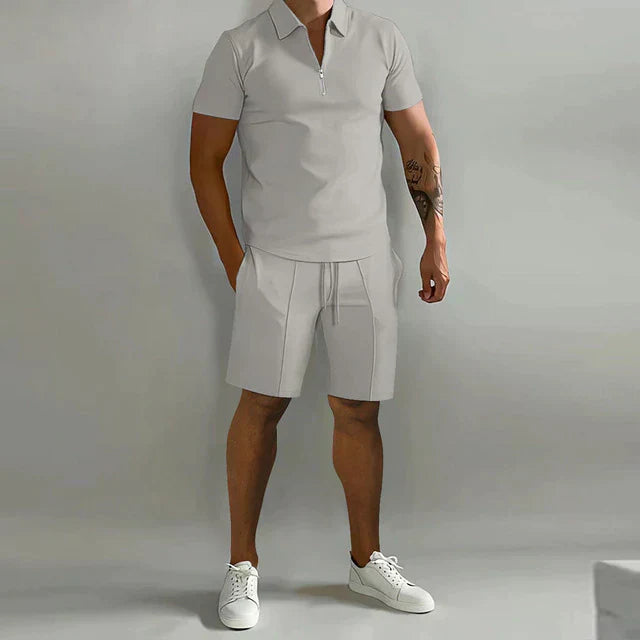 Männer Sommerset Silja: Luxuriöses Poloshirt und Shorts (2-teilig)