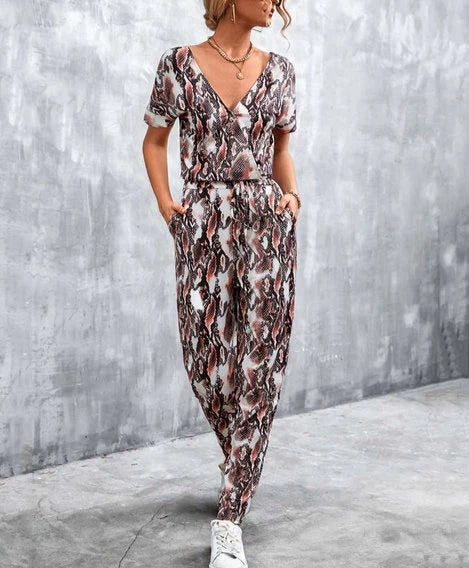 Jumpsuit with Animal Print - SOPIA