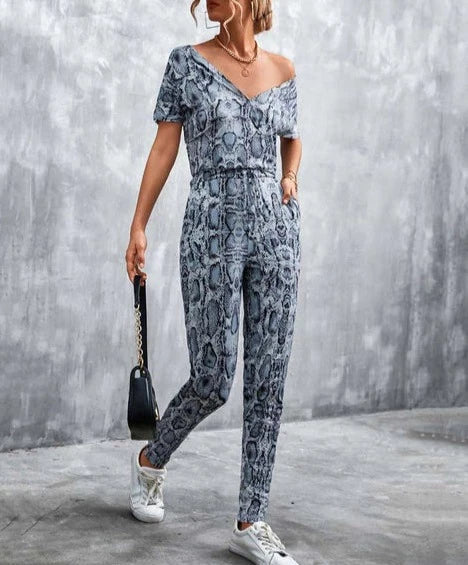 Jumpsuit with Animal Print - SOPIA