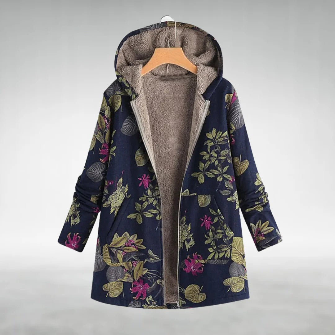 Krohn-e | Geblümte Fleecejacke