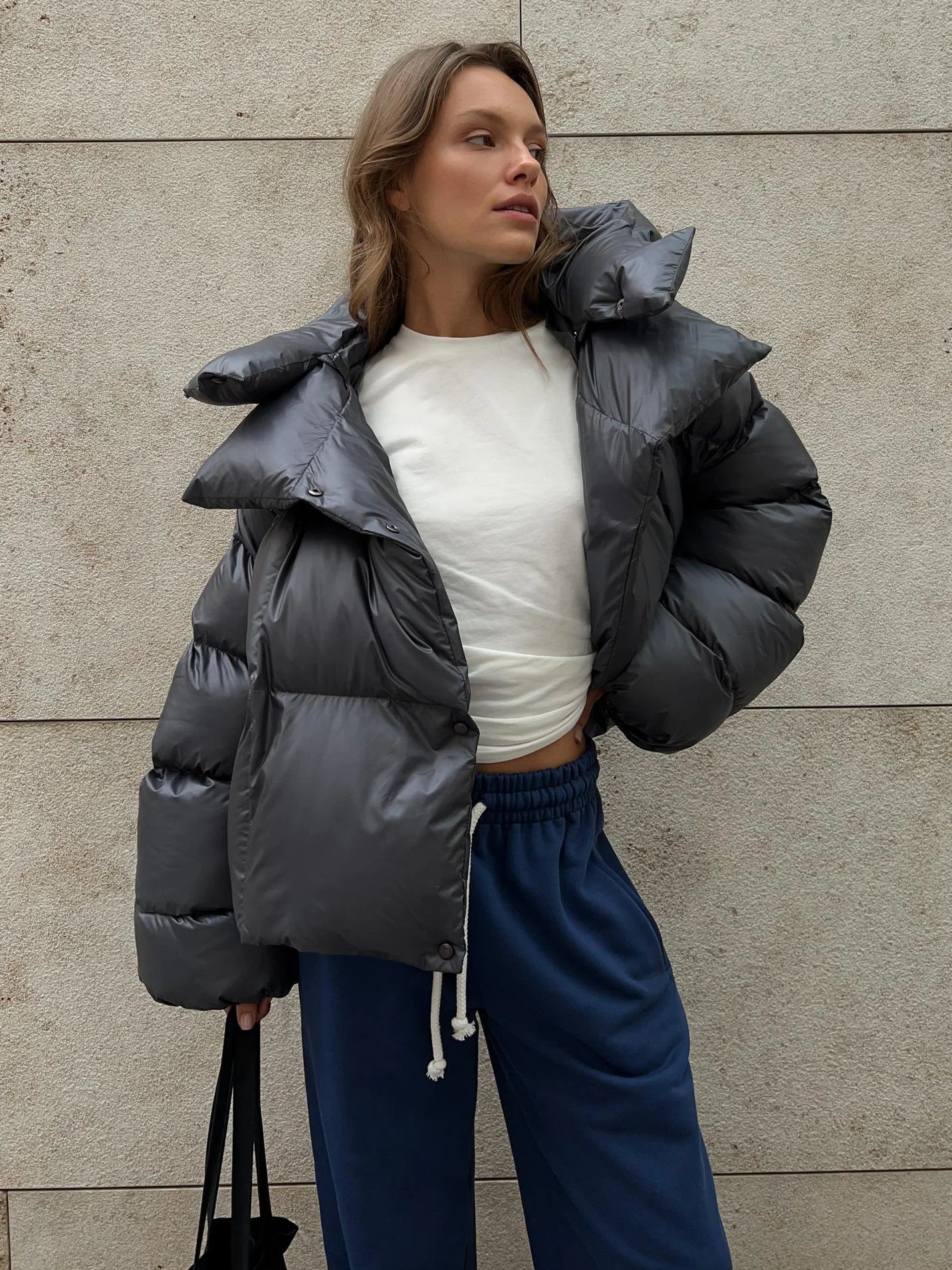 Krohn-e | Schlichte Daunenjacke für Den Winterstil