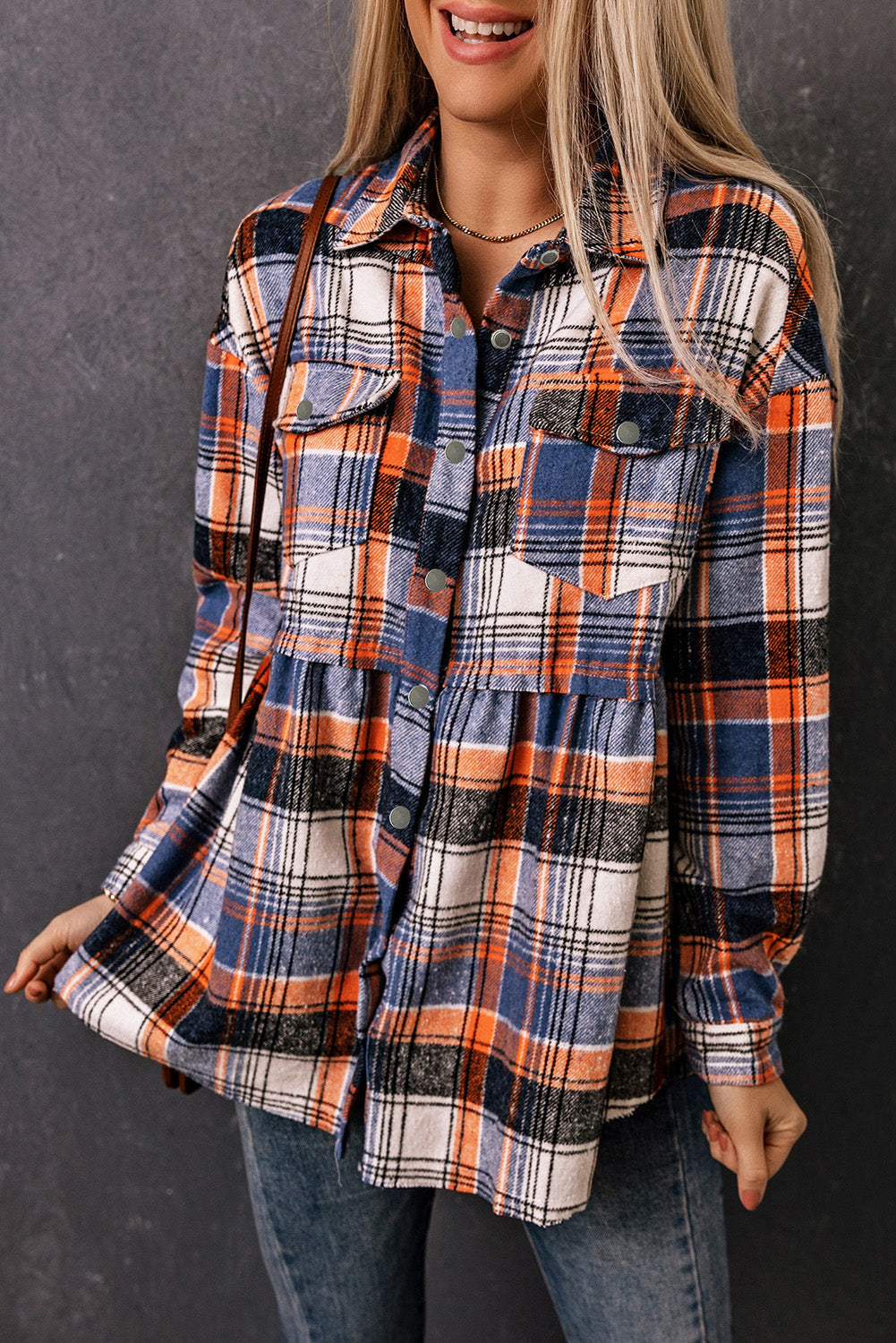 Krohn-e | Checkered Shirt With A-cut Cotton Blend Ideal for Everyday Look