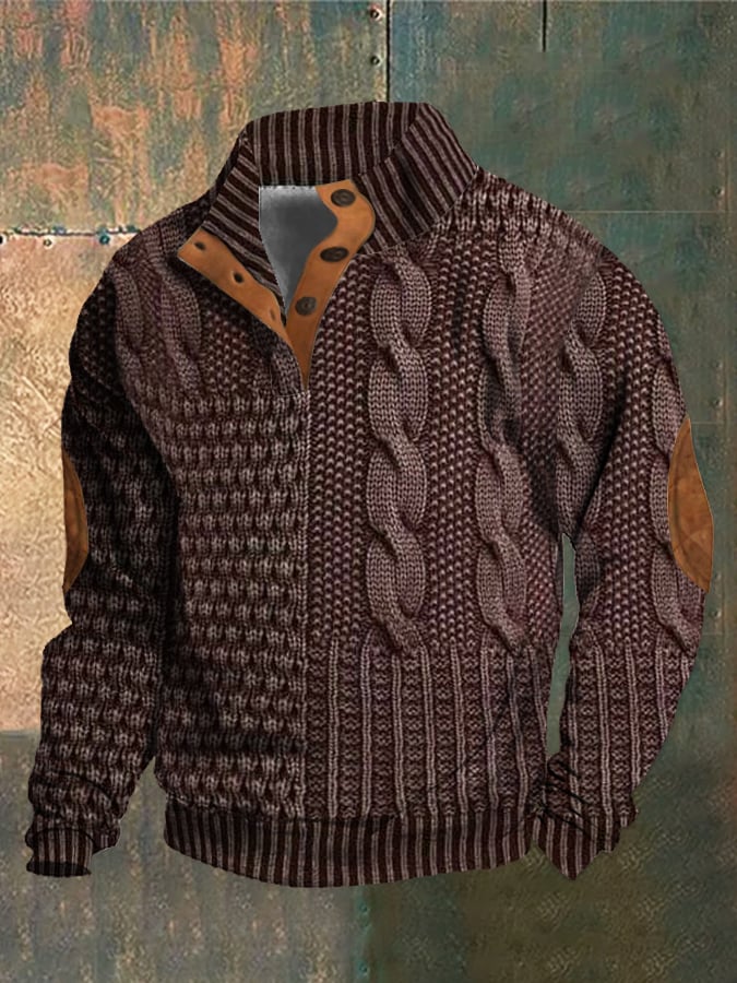 Michel™ –  Cooler Pullover mit Knöpfen für einen lässigen, eleganten Stil